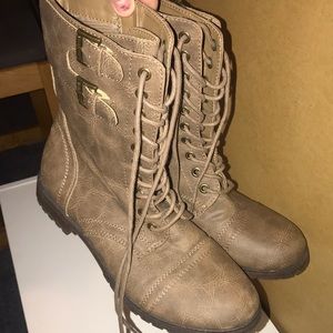 Lace up booties